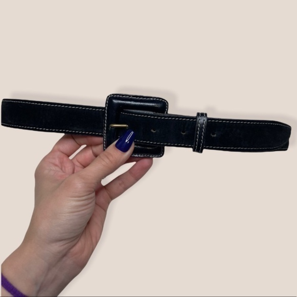 KLEINBERG SHERRILL vintage black Belt‎